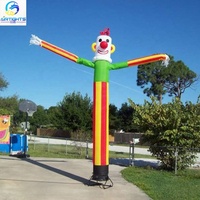 Marionnettes de danse gonflable, jester gonflable décorative pour l'extérieur, bon prix
