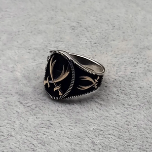 Anello spada Zulfiqar ottomano in acciaio inossidabile personalizzazione all'ingrosso gioielli islamico dito - Product Image 4