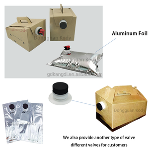 Sac dans la boîte Pochette à <span class=keywords><strong>eau</strong></span> avec robinet Vitop Boisson liquide Boisson Jus Vin Lait Tomate Pâte Huile Pomme Emballage en plastique Remplissage à chaud - Product Image 5