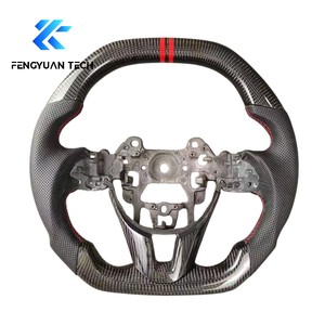 Volante de Fibra de Carbono y Cuero con Base Plana Forjado a Medida para <span class=keywords><strong>Mazda</strong></span> 3 6 CX3 CX5 CX4 CX8 CX9 MX5 CX-<span class=keywords><strong>5</strong></span> <span class=keywords><strong>MX</strong></span>-<span class=keywords><strong>5</strong></span> BP BM KE 2014 2021 - Product Image 1