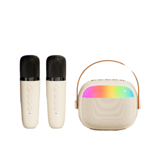 Máquina de Karaoke RGB Light 5,3 System 2 Micrófono inalámbrico Audio de tres vías Micrófono Altavoz Hogar Familia Cantando Regalo para niños - Product Image 2