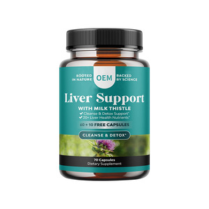 Integratore Erboristico di Cardo Mariano in Capsule per il Supporto della Salute del Fegato, 70 Capsule, Uso per Adulti - Product Image 1