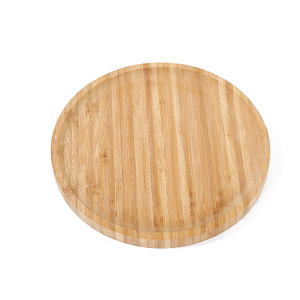Plateau en bambou 24,5 cm, écologique, pour servir des fruits, des en-cas, des pizzas, usage domestique - Product Image 5