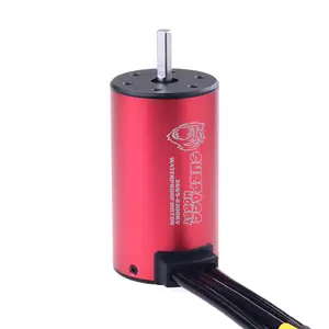 1/10 caminhão impermeável motor brushless 3665 vermelho & preto motor brushless para barcos Powered Rc barcos elétricos de plástico