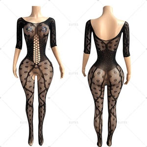 ELITES <span class=keywords><strong>Combinaison</strong></span> moulante une pièce sexy de haute qualité pour femmes, tenue de club en filet de pêche, vente en gros - Product Image 5