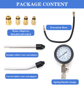 उच्च गुणवत्ता वाली कार एकल डिजिटल कई दबाव गेज इंजन सिलेंडर संपीड़न दबाव गेज परीक्षक - Product Image 3