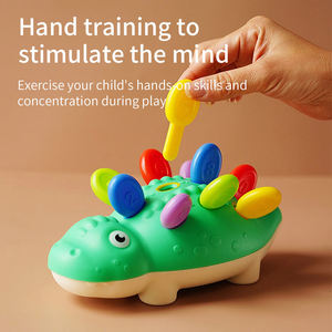 Juego de Emparejamiento de Colores y Números para Bebés, Juguete de Dinosaurios para el Desarrollo de la Motricidad Fina en Niños Pequeños - Product Image 5