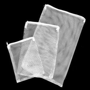 Bolsa de filtro de malla para medios filtrantes de acuario con cremallera, alta permeabilidad, fácil limpieza, material de nailon de varios tamaños - Product Image 4