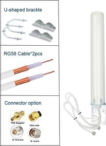 เสาอากาศ 5G บรอดแบนด์ 4G LTE 3G GSM กำลังขยายสูง 12dBi เหมาะสำหรับใช้งานกลางแจ้ง กันน้ำ 698~6000MHz แบบ 2x2 - Product Image 3