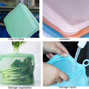 Sac de conservation alimentaire réutilisable en silicone de qualité alimentaire sans BPA, 500/1000/1500 ml, vente chaude - Product Image 5