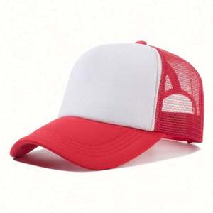 Fashion Adjustable Sports Baseball <b>Hats</b> Custom Logo Printed 5 Panel Mesh Trucker <b>Caps</b> - Product Image 4