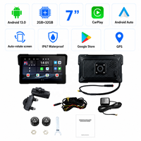 Android Car Play pour moto, CarPlay 7 pouces, Android 13.0, 2 Go + 32 Go, étanche IP67, Google Store, navigation GPS pour moto