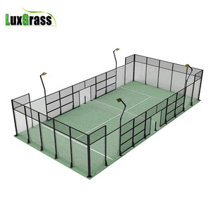 สนามแพดเดิลเทนนิสกลางแจ้งรุ่นใหม่ กระจกกันระเบิด ขนาด 10*20 เมตร สนามพาโนรามา ผลิตจากโรงงาน - Product Image 3