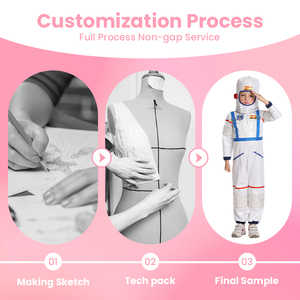 Costume da Astronauta per Bambini Personalizzato, Set di Alta Qualità in Poliestere Premium con Dettagli Riflettenti, Unisex - Product Image 2