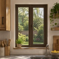 Ventanas Horizontales Abatibles de Aluminio con Doble Acristalamiento, Aislamiento Térmico y Acústico para Proyectos de Casas y Villas Personalizadas
