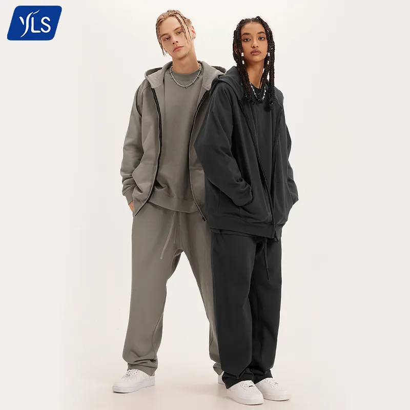 Design Your Own Private Label Custom Logo Winter Sweatsuits Women And Menss Clothes Baggy Fitted Plain Jogger Track Suits Unisex