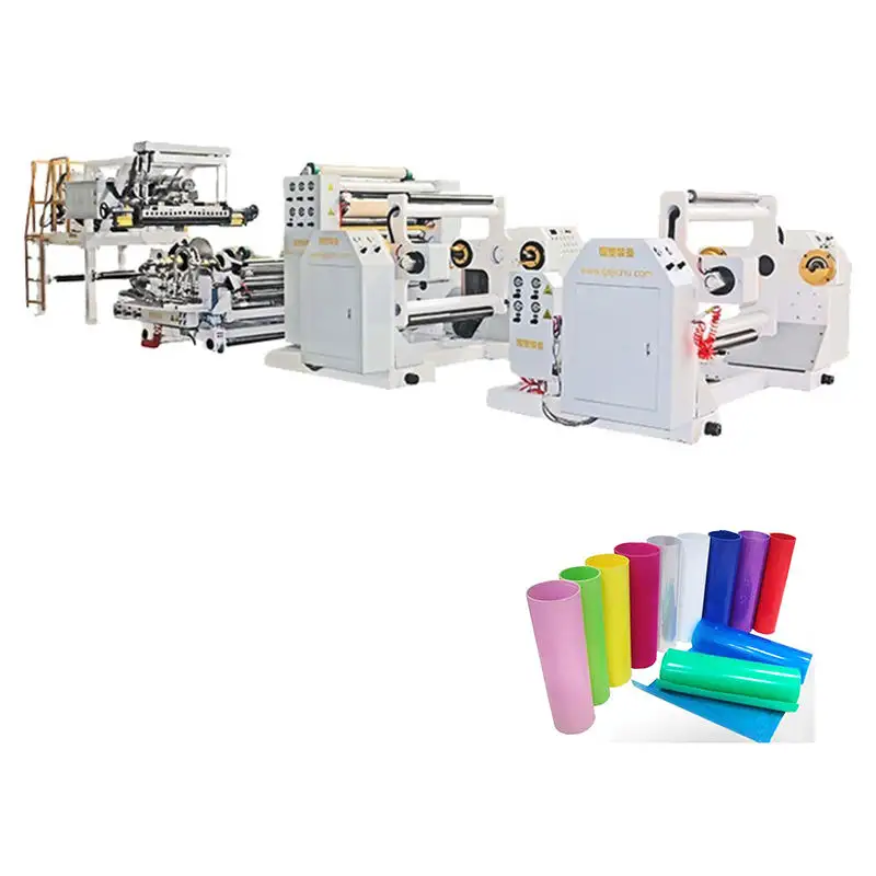 PVC PP composite embossed sheet production line equipment plastic extrusion PET sheet extruder