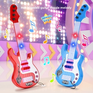 Mini çocuk enstrüman gitar elektrik bas müzik oynanabilir aydınlanma erken eğitim oyuncak - Product Image 5