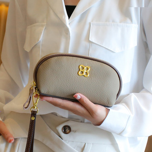 Fashion High-end Girls' <b>Small</b> PU Durable Waterproof Zipper Coin <b>Purse</b> Mobile Phone Bag with 1L Capacity Luxury - Product Image 4