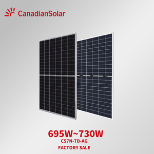 Panel Solar Bifacial de Doble Vidrio Tipo N de Alta Potencia, 700W-720W, con Eficiencia del 22.4%-23.5% y Garantía de 30 Años - Product Image 1
