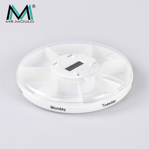 MM-PBR2092 portabel 7 kompartemen jam Alarm Dispenser pil jam Alarm Dispenser pil kotak pil obat elektronik pengingat