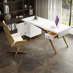 Bureau de directeur de bureau unique de style moderne Mobilier d'étude créatif à domicile avec design élégant pour petit espace d'étude - Product Image 6