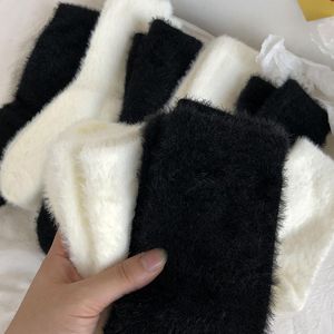 Cao cấp màu rắn nhiệt Vớ-sang trọng cashmere pha trộn vớ mùa đông OEM/ODM - Product Image 4