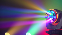 Luz de escenario LED de gran venta, luz de cabeza móvil con efecto ojo de abeja, mezcla de colores, 19x20W, luz de haz con zoom y efecto wash, lente giratoria de 4-50 grados