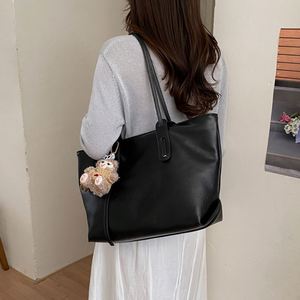 Sac fourre-tout minimaliste en cuir PU pour femme, grande capacité, léger, sac à main pour le travail quotidien - Product Image 2