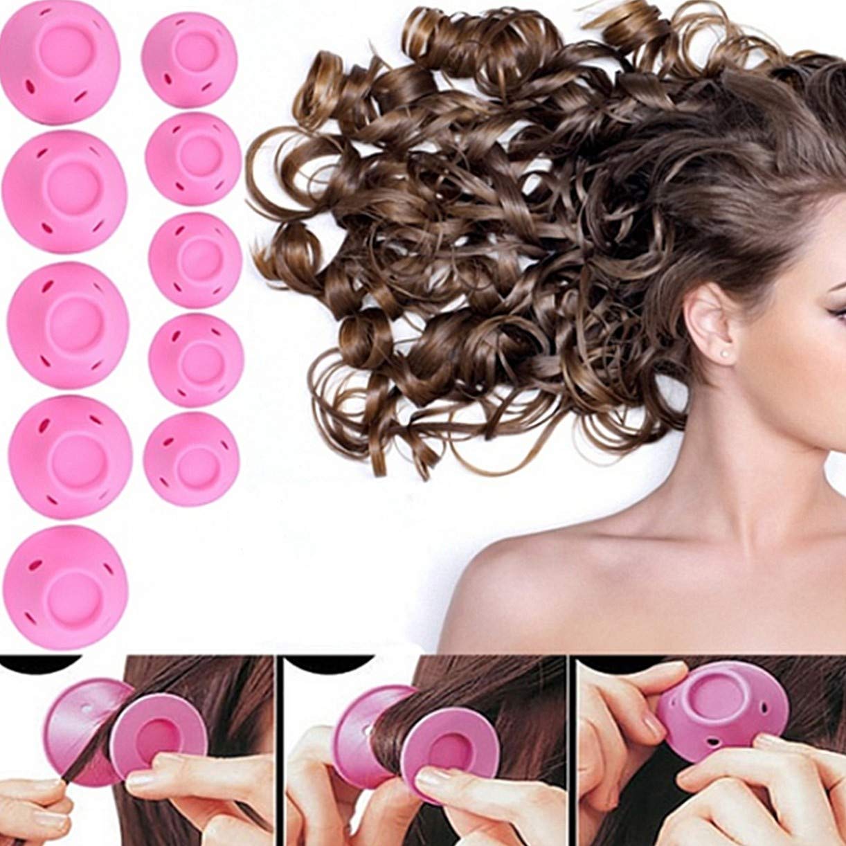 Amazon волшебный ролик для волос с крючком и петлей, распродажа, Лидер продаж, пластиковый 12 шт./пакет 36*63 мм Ellipse, 10 дней логотип клиента