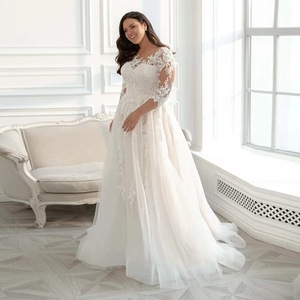 Off The Shoulder Wedding Dress High Waist A Line Tulle Lace Applique Bridal Gown White - Product Image 1