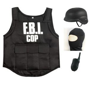 <span class=keywords><strong>Disfraz</strong></span> Infantil de Agente del FBI, Conjunto de 5 Piezas, Chaleco, Traje <span class=keywords><strong>SWAT</strong></span>, <span class=keywords><strong>Disfraz</strong></span> de Halloween - Product Image 2