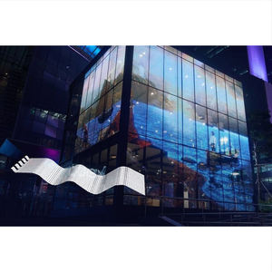 P4 Mini Crystal Thin Film LED <b>panel</b> for luxury retail interactive <b>window</b> display LED flexible transparent film display - Product Image 5