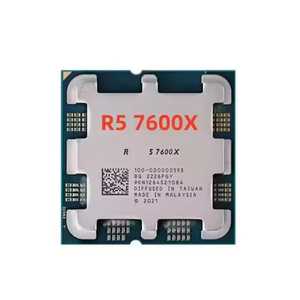 ซีพียู AM5 Socket รุ่น R5 7600X ความเร็ว 4.7 GHz 6 คอร์ 12 เธรด สำหรับคอมพิวเตอร์ตั้งโต๊ะ R5 7600X ความเร็ว 4.7 GHz 6 คอร์ 12 เธรด สำหรับคอมพิวเตอร์ตั้งโต๊ะ - Product Image 1