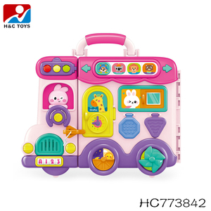 Table musicale amusante avec lumière et <span class=keywords><strong>musique</strong></span> pour bébé, jeu interactif éducatif précoce, jouet de bureau - Product Image 6