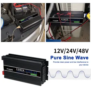 Pure Sinve Wave High Frequency Pure Sinve Wave 4000w 100/110/120VAC Inverter On-board Inverter Converter