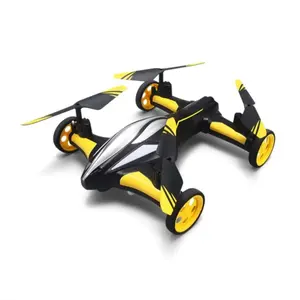 Global Drone 2.4G Drone télécommandé terre et air 2 en 1 UFO voiture volante Drones Air sol quadrirotor avec lumière LED