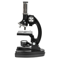 Portable 300X-1200X LED HD Microscope Carrying Suitcase with Metal Compound Lab Monocular for Kids School Science Education