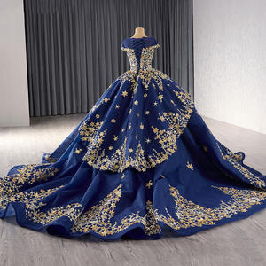 Abiti da Quinceañera Blu Reale, <span class=keywords><strong>Vestito</strong></span> da Ballo Principesco con Applicazioni in Pizzo per Festa dei 15 Anni Rsm241046-2 - Product Image 5