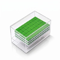 Boîte de rangement transparente en acrylique pour tuiles de mahjong, design simple ou double couche, boîte de rangement de bureau anti-poussière pour tuiles de jeu de mahjong