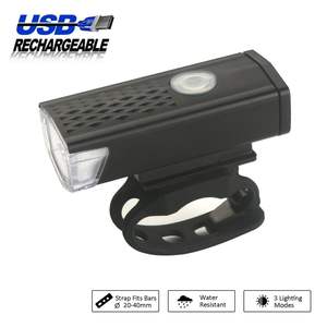 Phare de vélo à LED rechargeable, 4 modes, étanche IPX4, avec câble USB, pour VTT et cyclisme sur route - Product Image 3