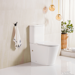 Australie WaterMark Comfort hauteur cyclone rinçage au mur deux pièces suites de toilettes nano glaçure céramique P-trap WC toilette - Product Image 1