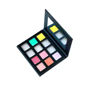 DIY Various Colors Long Lasting High Pigment Eyeshadow Palette Customize Your Own Brand Matte Shimmer Eye Shadow Palette