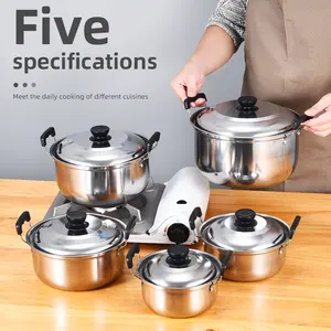 Kitchen Utensils Best Sale 410 Stainless Steel 12Pcs Cookware Set With Small Hole Steam Grid