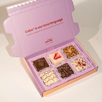 Vente en gros Emballage de beignet personnalisé avec logo Boîte à brownies mini cupcake cookie food