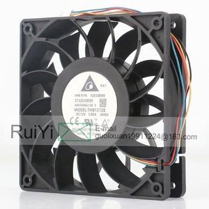 Delta 24V 48V DC12V 3.00A AC EC 12025 120x120x25MM 12CM Chasis ultraviolento Convertidor de volumen de aire alto Ventilador de refrigeración de la THB1212B-AH04 - Product Image 4