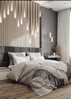 Panneau mural WPC au design moderne avec bande lumineuse facile à installer, panneaux en PVC imperméables pour panneau mural en bois, salle de sport - Disponible en Turquie