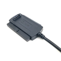 Cable Adaptador USB 2.0 3 en 1 SATA/PATA/IDE de 2.5/3.5 Pulgadas para Unidades de Estado Sólido, 0.2m, Plástico, para Computadoras