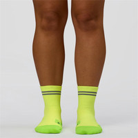 Chaussettes de course à pied personnalisées haute performance avec logo, couleur néon, fines, respirantes, faible MOQ, en nylon, pour la course à pied, le cyclisme et les sports