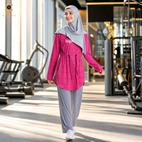 Tenue islamique pour femmes Zaynab, tunique respirante à séchage rapide, protection UV, couvrante, hijab, leggings, vêtements de sport musulmans